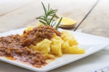 Polenta With Bolognese Sauce